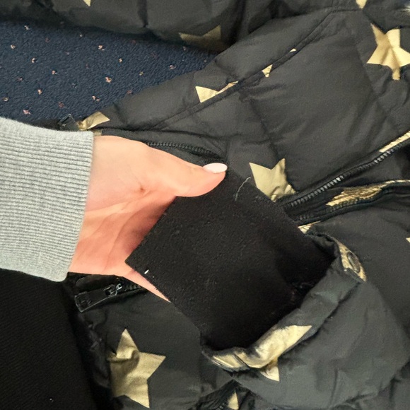 SAM. Star fur hooded girls coat size 12 - Picture 2 of 6